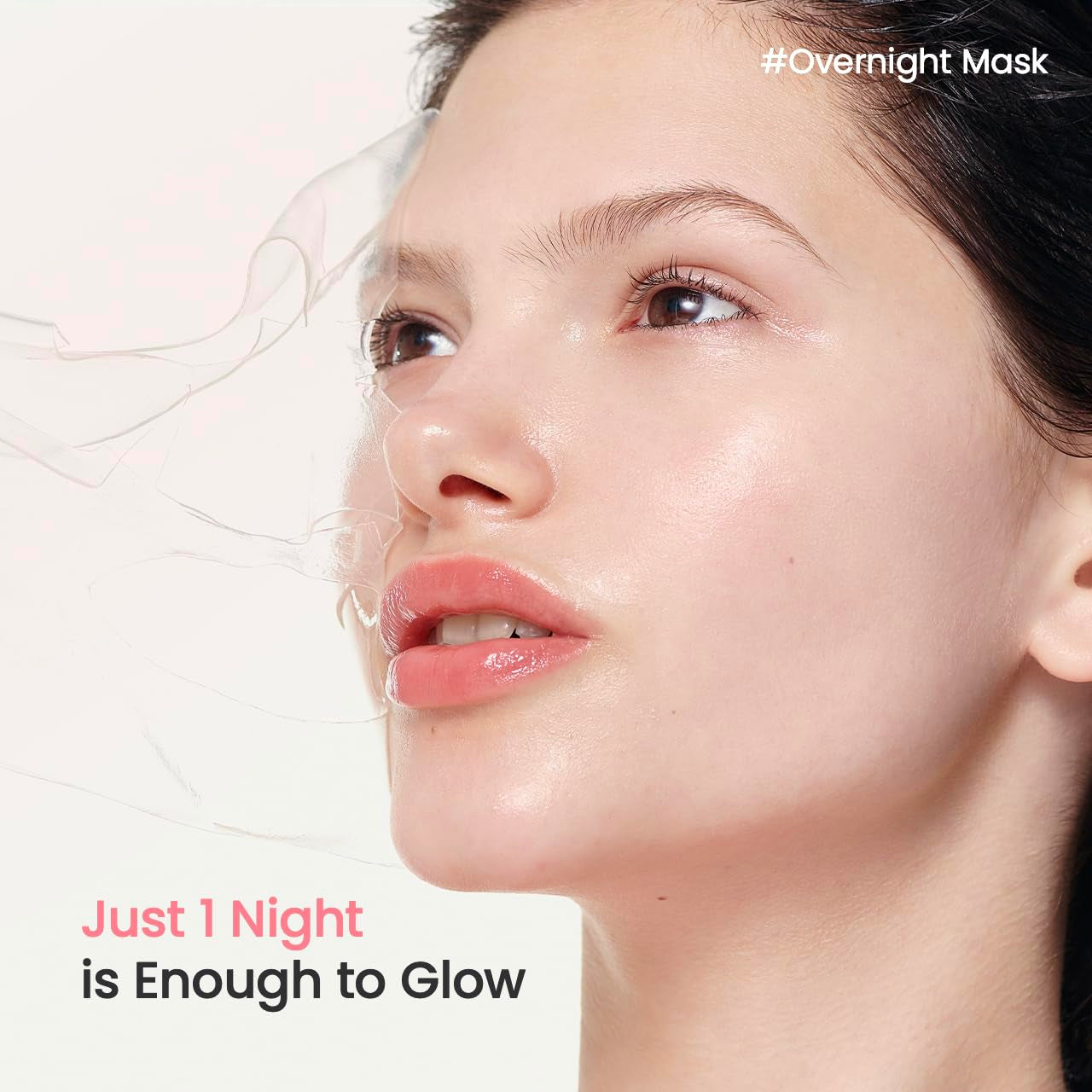 Bio-Collagen Deep Hydrating Overnight Hydrogel Mask - Pore Minimizing and Elasticity Enhancing, 34g x 4 Packs