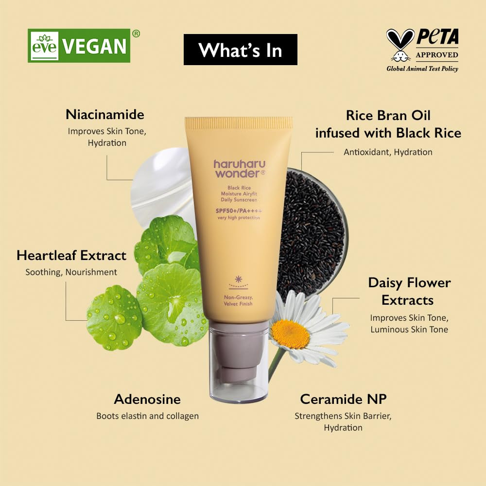 Shield your skin with Wonder Black Rice Daily Sunscreen! πβ¨ Hydrating, velvety finish, and no white cast! Perfect for your clean beauty routine! #KoreanSkincare #VeganBeauty