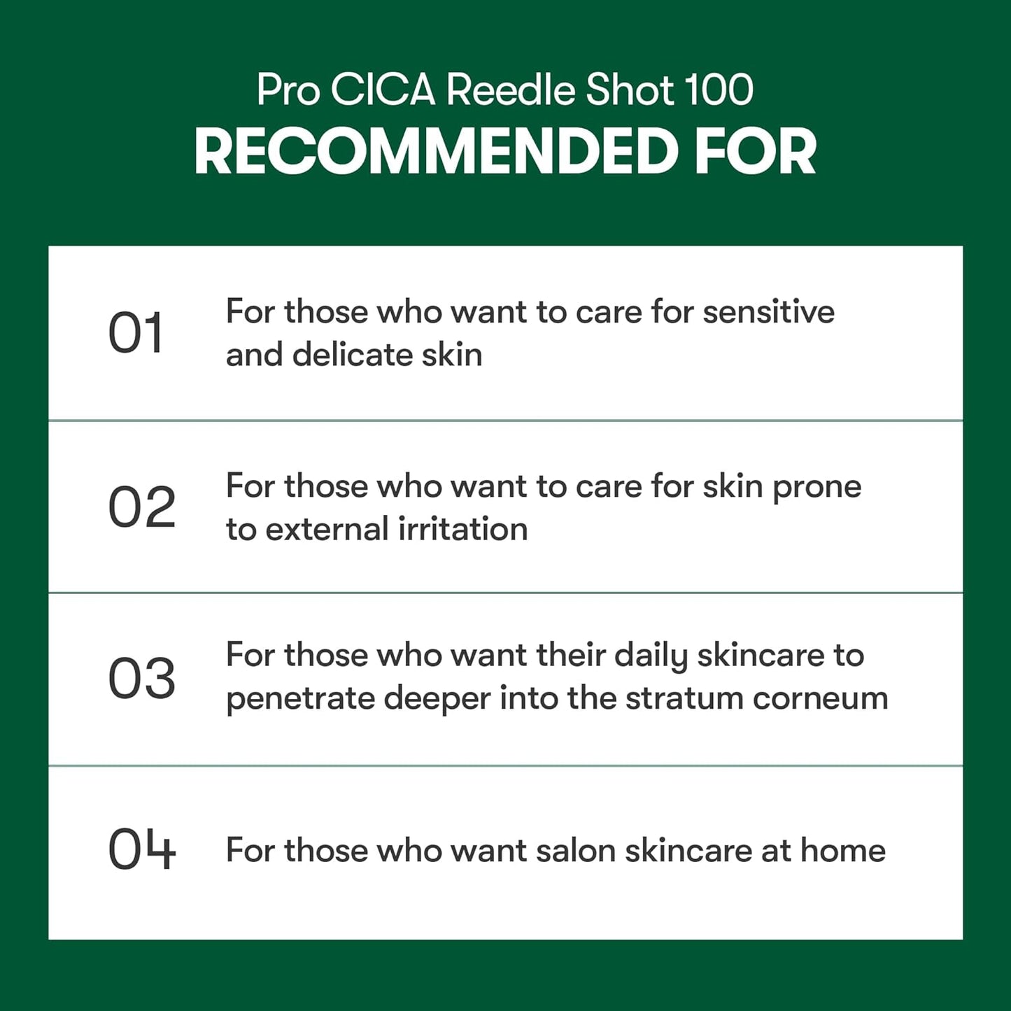 Pro Cica Reedle Shot 100 - Centella Asiatica Microneedling Serum with Cica Exosome and Hyaluronic Acid for Enhanced Skin Soothing and Radiance, 1.69 Fl Oz (50ml)