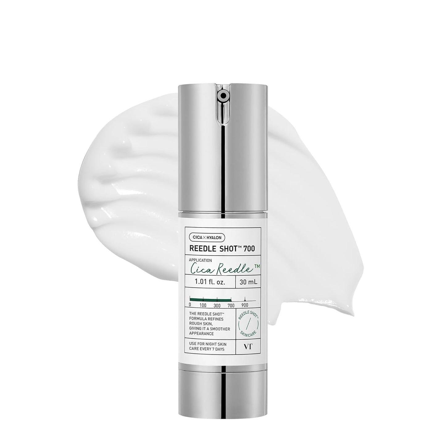 CICA Reedle Shot 100 Microneedling Serum for Pore Care and Exfoliation with Exosome and Centella Asiatica for Enhanced Skin Texture, Korean Liquid Skin Booster (1.69 Fl Oz / 50 mL)