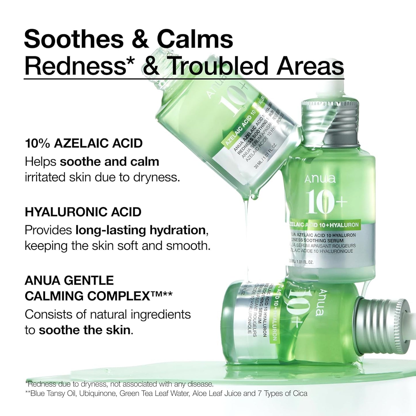 Soothing Serum for Sensitive Skin: Azelaic Acid 10% & Hyaluronic Acid with Niacinamide - Vegan Korean Skincare! πΏπ§ #SkincareGoals #SensitiveSkin
