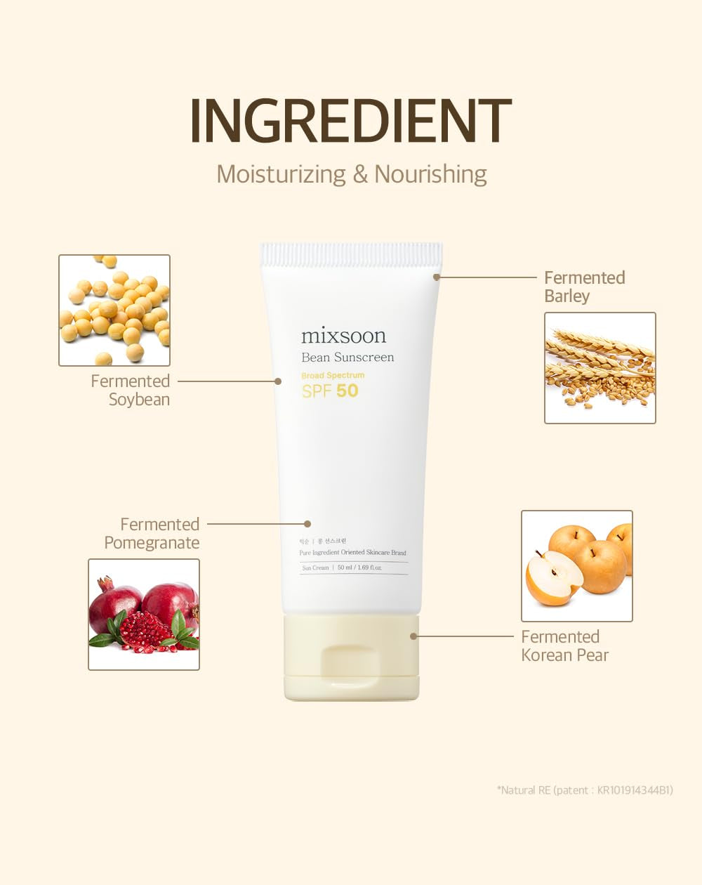 Get That Korean Glass Skin! 🌟 Bean Sunscreen SPF 50 - Lightweight & No White Cast! ☀️💧 1.69 Fl. Oz. of Radiance!