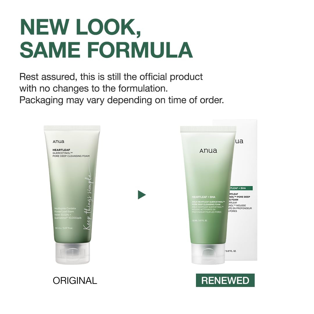 Heartleaf Quercetinol Pore Deep Cleansing Foam, Facial Cleanser, for Double Cleansing, BHA, Hyaluronic Acid, Glycerin, Face Wash, Blackhead Remover, Korean Skincare (150Ml/5.07 Fl.Oz.) blackrose picks blackrose picks