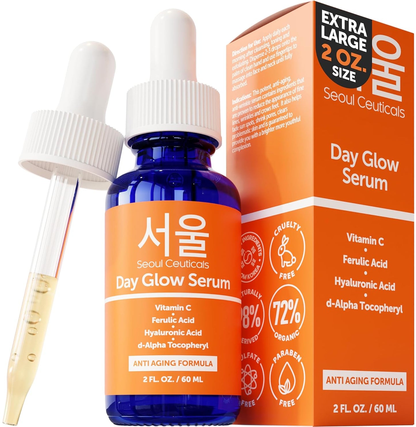 Glow Up Your Skin! ✨ Try Our Korean 20% Vitamin C & Hyaluronic Acid Serum for Youthful, Wrinkle-Free Skin! 🌟 #SkincareRoutine #AntiAging