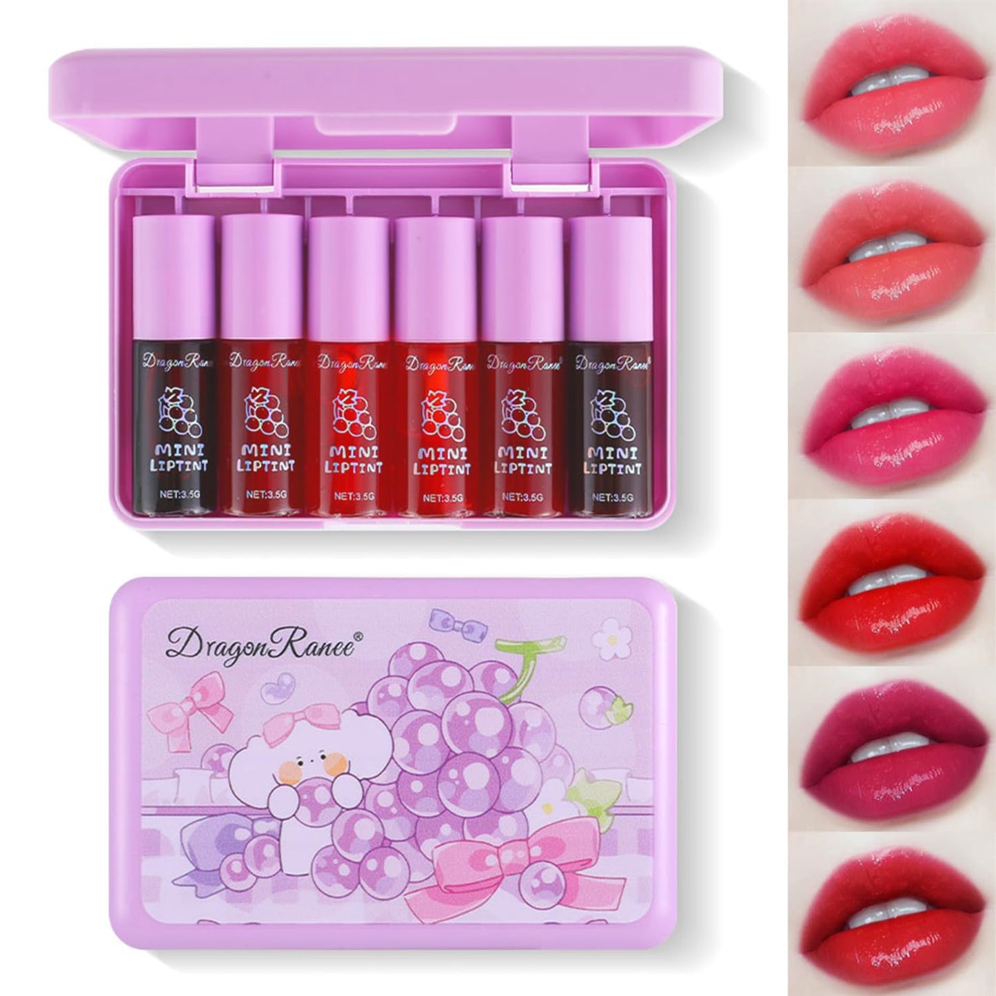 Unleash Your Inner Artist with Our Mini Liquid Lipstick Set! 💄✨ 6 Vibrant Colors for Lips & Cheeks, Long-Lasting & Moisturizing! #KBeauty #LipTint #MakeupMagic