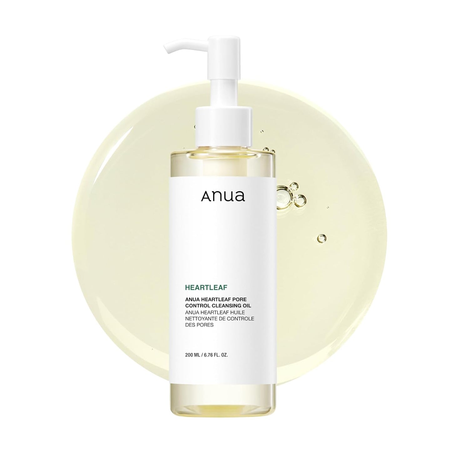 Heartleaf Pore Control Cleansing Oil - Facial Cleanser for Makeup and Blackhead Removal, Korean Skincare, 6.76 Fl Oz (200 mL)