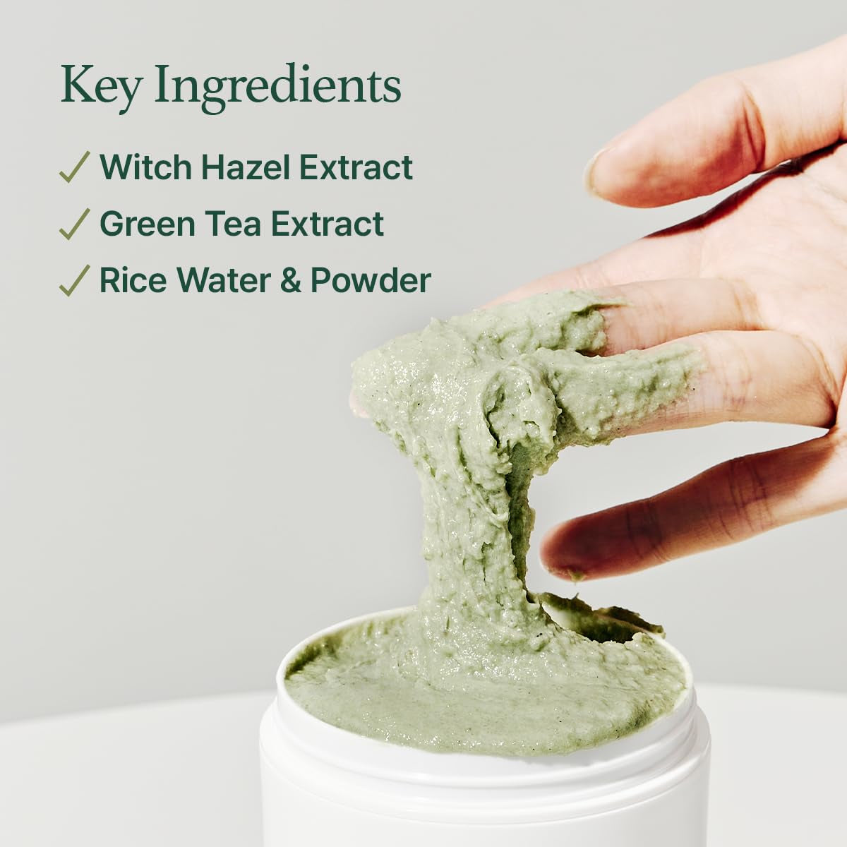 Korean Rice Mochi Face Cleanser - Face Mask, Foaming Cleanser, Gentle Scrub All in One - Deep Cleansing, Moisturizing, Pore Minimizing, Removing Blackhead- with Rice Water & Green Tea, Mugwort blackrose picks blackrose picks