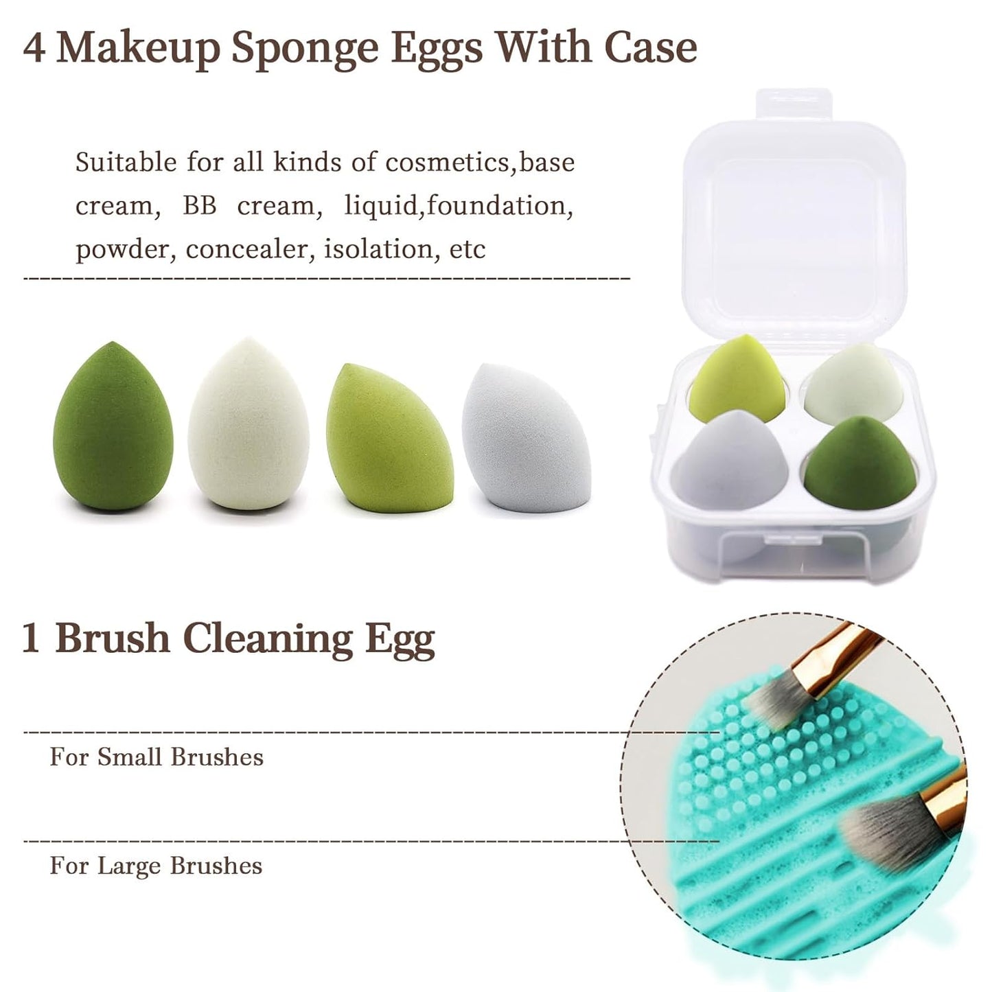 Get Glam with Our 22-Piece Green Makeup Brush Set! Perfect for Flawless Foundation & Stunning Eyeshadow Looks! ππβ¨