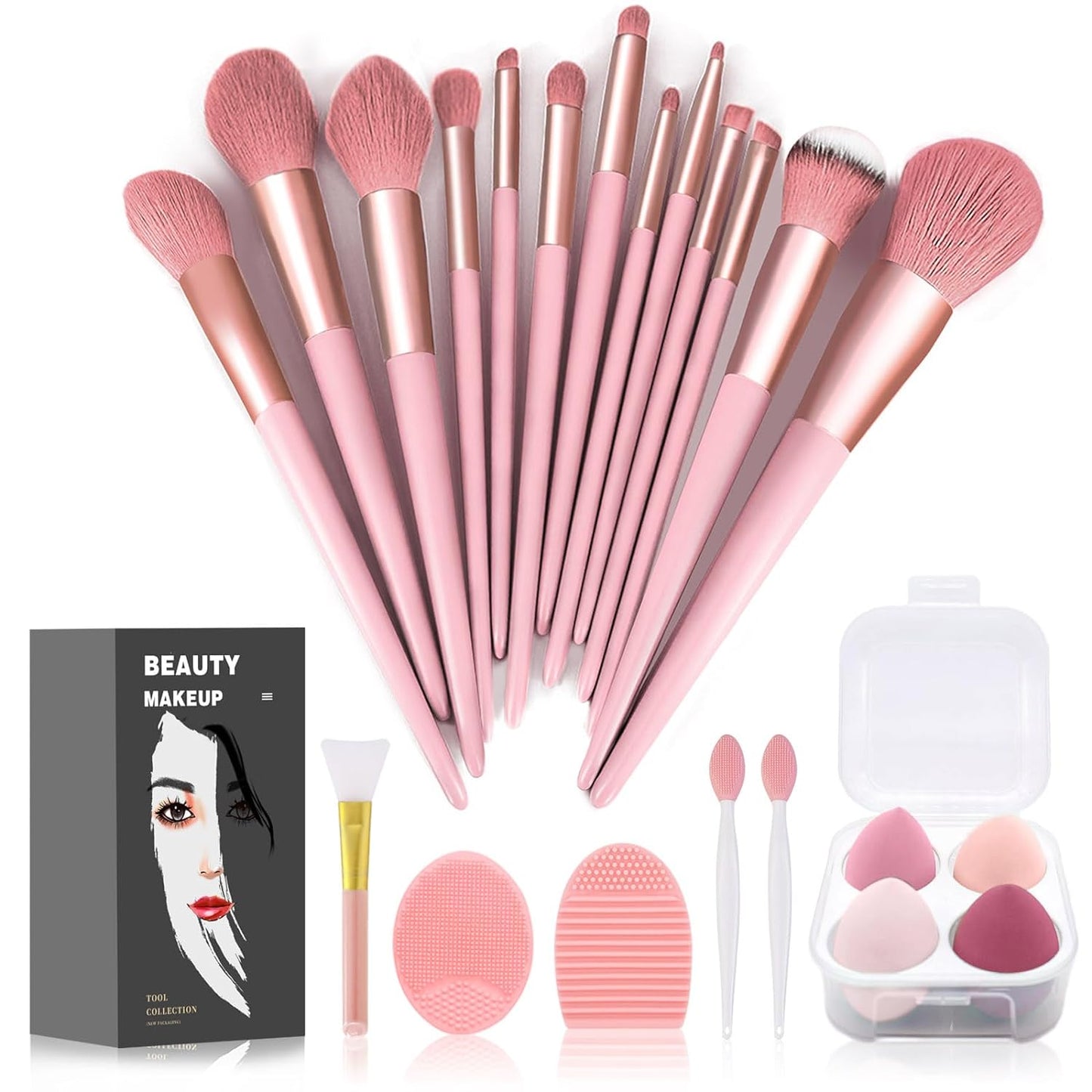 Get Glam with Our 22-Piece Green Makeup Brush Set! Perfect for Flawless Foundation & Stunning Eyeshadow Looks! ππβ¨