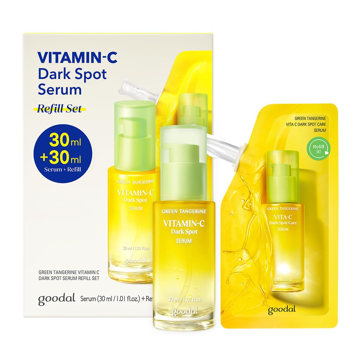 Revitalize Your Skin with Green Tangerine Vitamin C Serum! 🍊✨ Advanced Korean Skincare in a 1.02 Fl Oz Bottle! #SkincareGoals #VitaminC