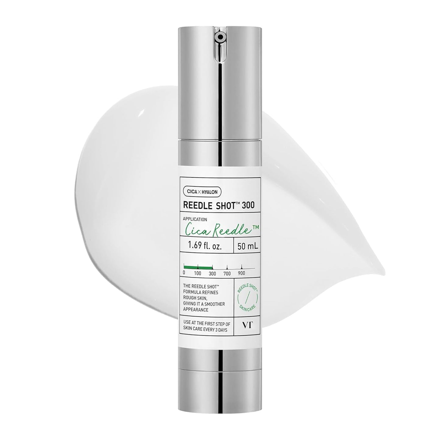 CICA Reedle Shot 100 Microneedling Serum for Pore Care and Exfoliation with Exosome and Centella Asiatica for Enhanced Skin Texture, Korean Liquid Skin Booster (1.69 Fl Oz / 50 mL)