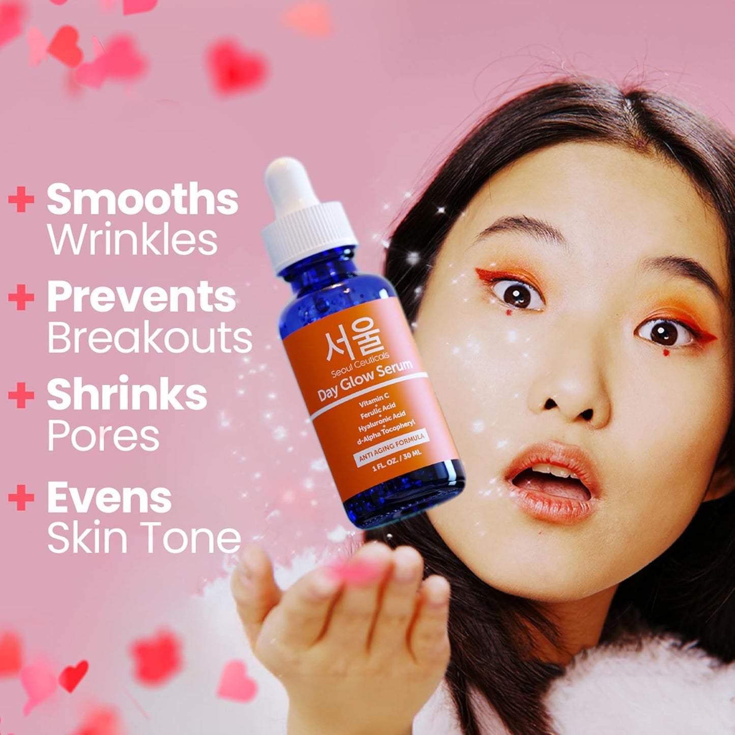 Glow Up Your Skin! ✨ Try Our Korean 20% Vitamin C & Hyaluronic Acid Serum for Youthful, Wrinkle-Free Skin! 🌟 #SkincareRoutine #AntiAging