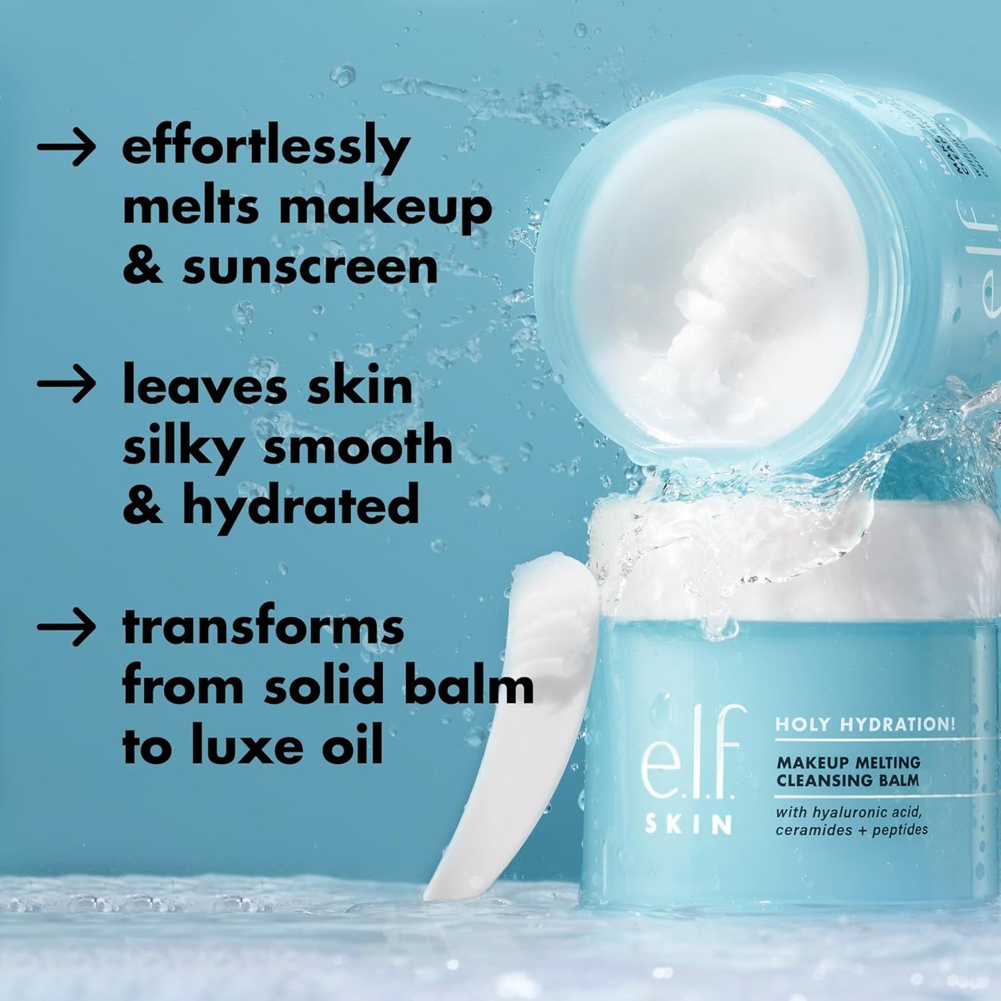 Say goodbye to stubborn makeup! ๐ Dive into SKIN Holy Hydration! ๐ง This amazing cleansing balm melts away makeup while boosting your skinโs hydration with hyaluronic acid. Perfect for a fresh, glowing face! #Skincare #MakeupRemover #HydrationHero