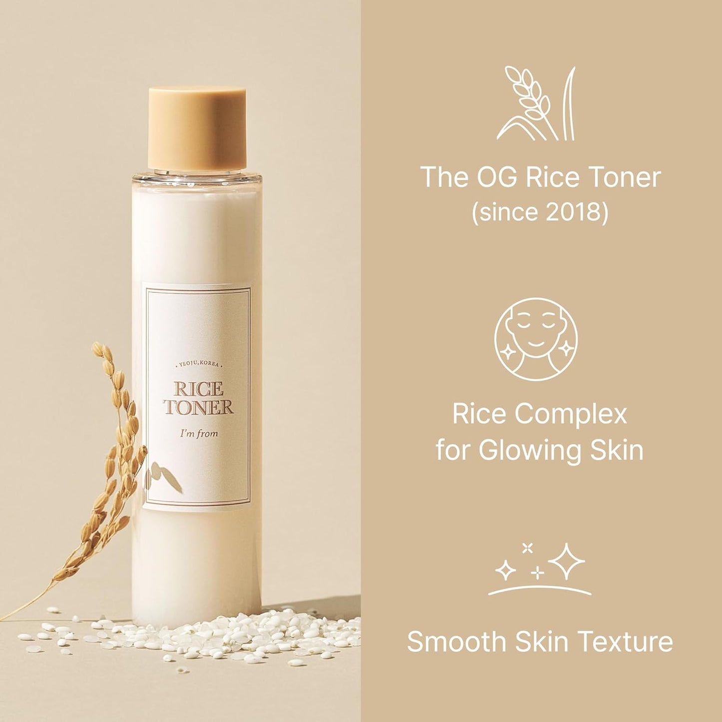 Glow Up Your Sensitive Skin! 🌾✨ Try Our Vegan Rice Toner with Niacinamide for Ultimate Hydration! Alcohol-Free & Fragrance-Free! #KBeauty #SkincareEssentials