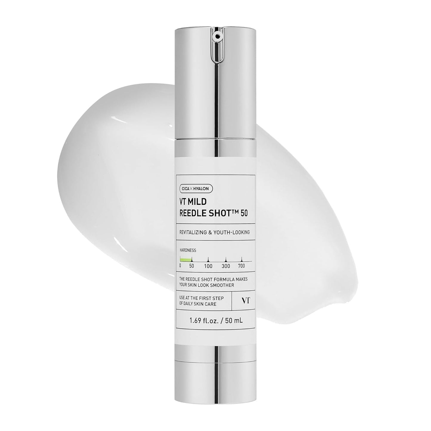 CICA Reedle Shot 100 Microneedling Serum for Pore Care and Exfoliation with Exosome and Centella Asiatica for Enhanced Skin Texture, Korean Liquid Skin Booster (1.69 Fl Oz / 50 mL)