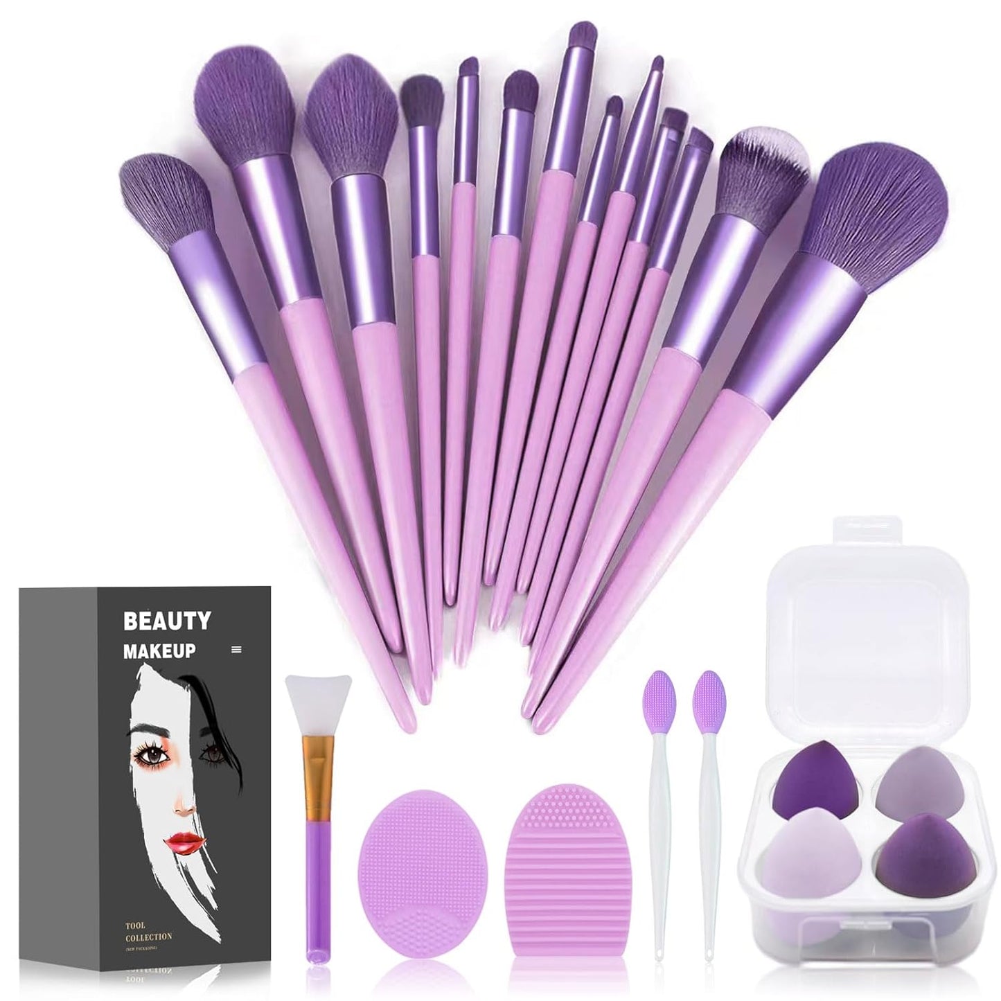 Get Glam with Our 22-Piece Green Makeup Brush Set! Perfect for Flawless Foundation & Stunning Eyeshadow Looks! ππβ¨