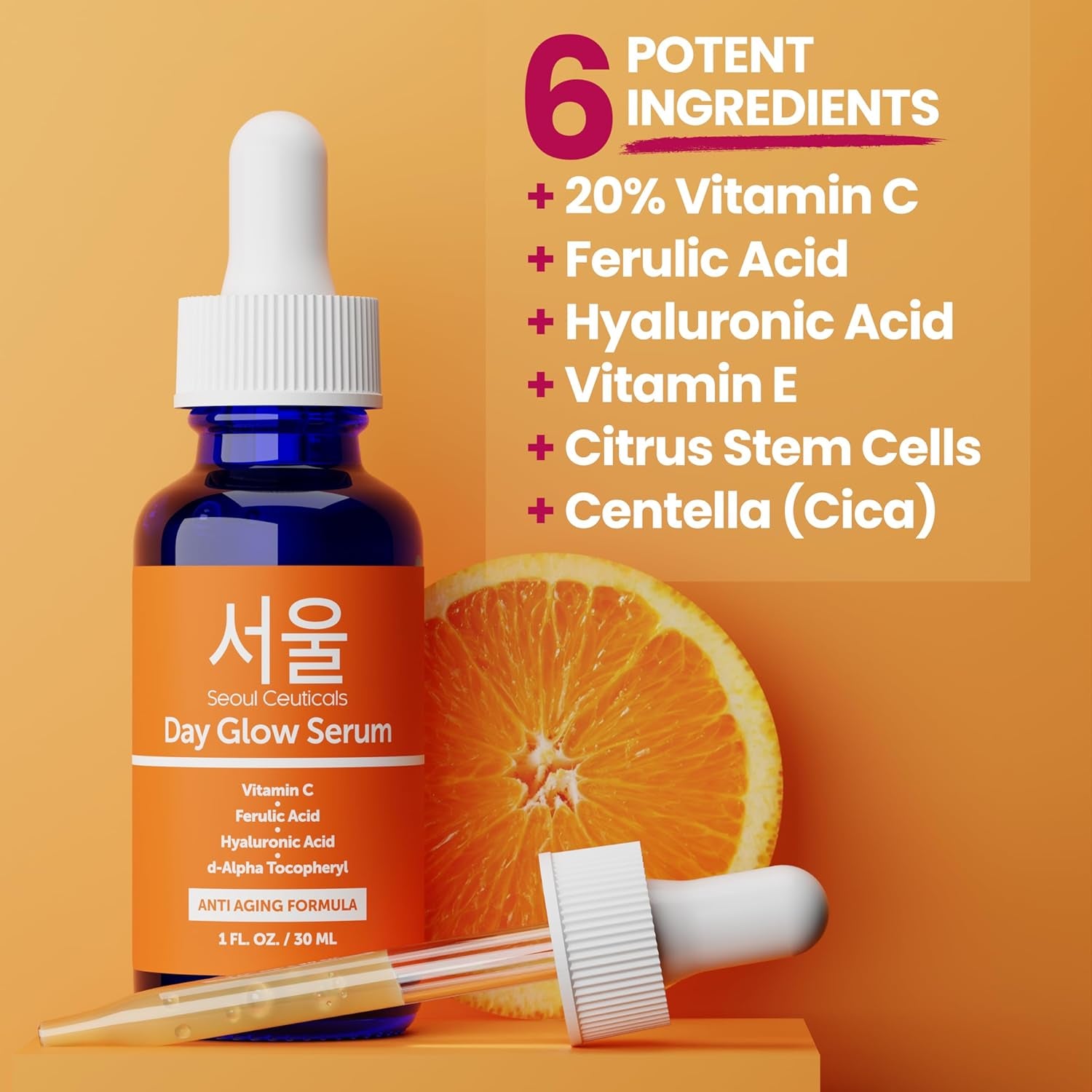 Glow Up Your Skin! ✨ Try Our Korean 20% Vitamin C & Hyaluronic Acid Serum for Youthful, Wrinkle-Free Skin! 🌟 #SkincareRoutine #AntiAging