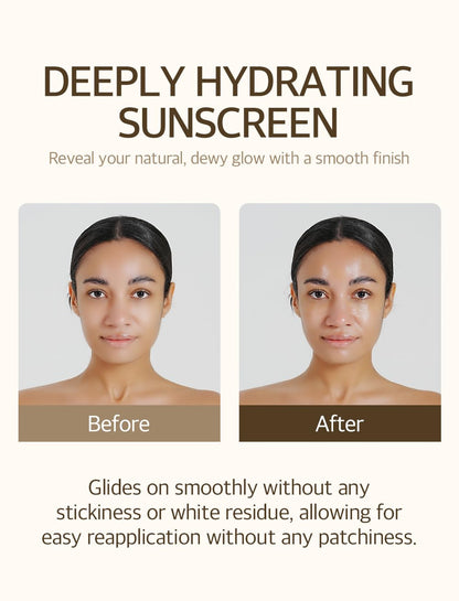 Get That Korean Glass Skin! 🌟 Bean Sunscreen SPF 50 - Lightweight & No White Cast! ☀️💧 1.69 Fl. Oz. of Radiance!