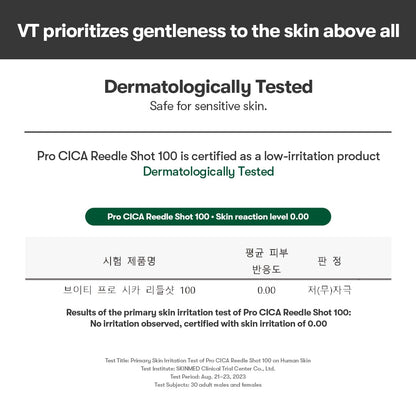 Pro Cica Reedle Shot 100 - Centella Asiatica Microneedling Serum with Cica Exosome and Hyaluronic Acid for Enhanced Skin Soothing and Radiance, 1.69 Fl Oz (50ml)