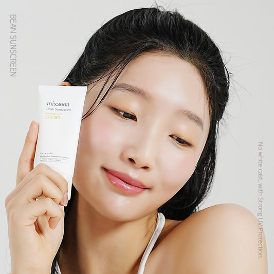 Get That Korean Glass Skin! 🌟 Bean Sunscreen SPF 50 - Lightweight & No White Cast! ☀️💧 1.69 Fl. Oz. of Radiance!