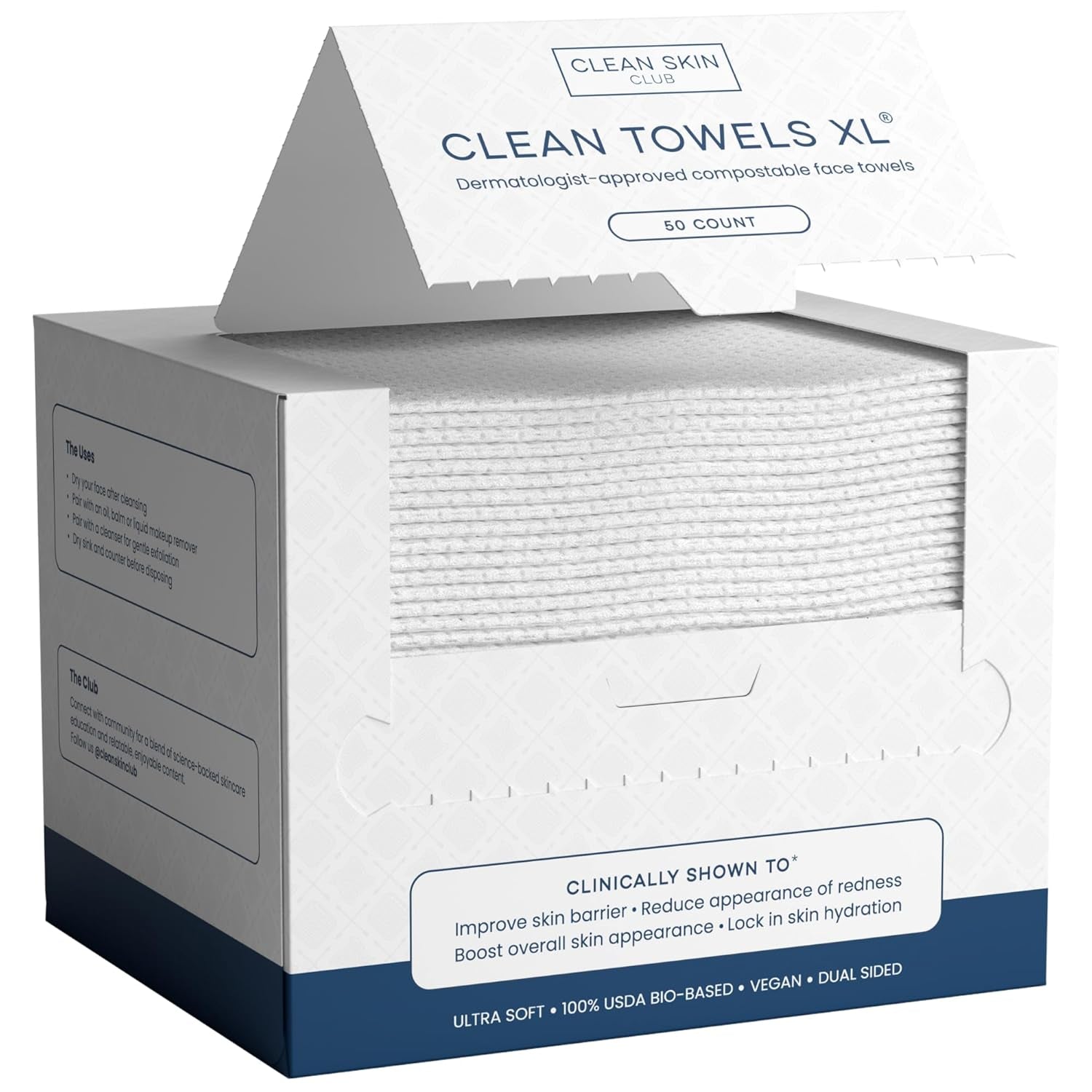 Say goodbye to stubborn makeup with our XL Biobased Face Towels! 🌿✨ Approved by the Eczema Association, these ultra-soft disposable wipes come in a 50 count pack. Perfect for sensitive skin! 💖 #MakeupRemover #EcoFriendly #SkincareEssentials