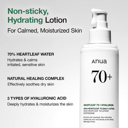 Revitalize Your Skin with Heartleaf Daily Lotion! 🌿✨ Lightweight Moisturizer with Hyaluronic Acid, Perfect for Sensitive Skin! #KoreanSkincare #GlowUp
