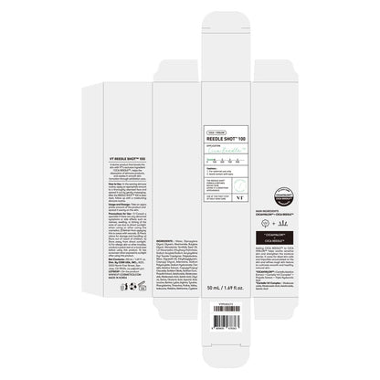 CICA Reedle Shot 100 Microneedling Serum for Pore Care and Exfoliation with Exosome and Centella Asiatica for Enhanced Skin Texture, Korean Liquid Skin Booster (1.69 Fl Oz / 50 mL)