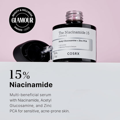 Glow Up with Our 15% Niacinamide Face Serum! 🌟 Pore Minimizing & Skin Tone Perfecting - Your New Korean Skincare Essential! 💖