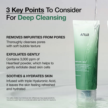 Heartleaf Quercetinol Pore Deep Cleansing Foam, Facial Cleanser, for Double Cleansing, BHA, Hyaluronic Acid, Glycerin, Face Wash, Blackhead Remover, Korean Skincare (150Ml/5.07 Fl.Oz.) blackrose picks blackrose picks