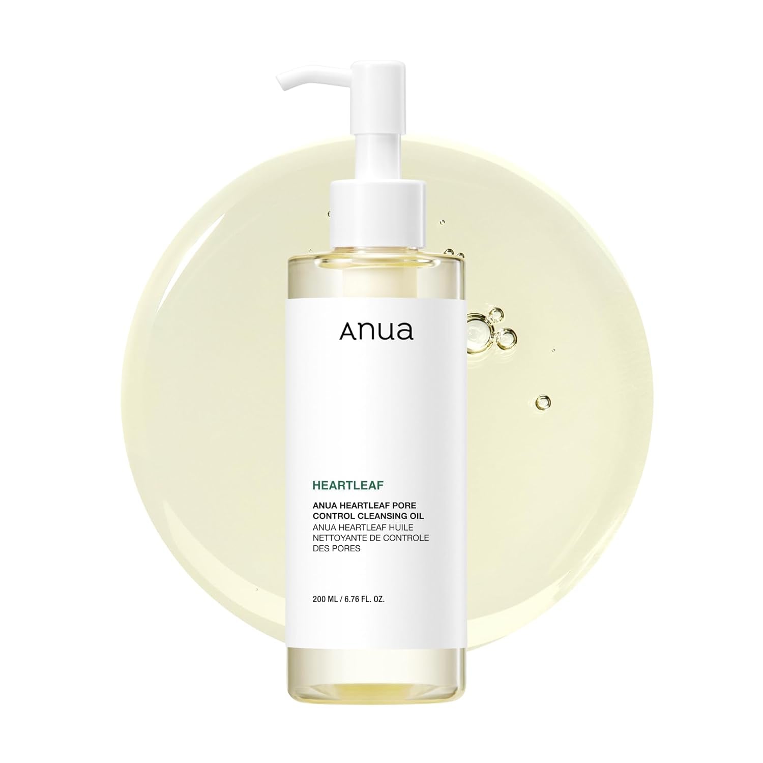 Heartleaf Pore Control Cleansing Oil - Facial Cleanser for Makeup and Blackhead Removal, Korean Skincare, 6.76 Fl Oz (200 mL)