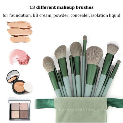 Get Glam with Our 22-Piece Green Makeup Brush Set! Perfect for Flawless Foundation & Stunning Eyeshadow Looks! 🌟💄✨