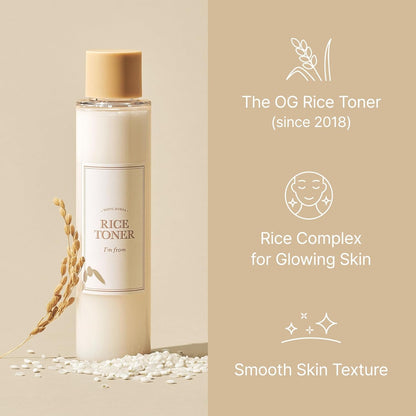 Glow Up Your Sensitive Skin! 🌾✨ Try Our Vegan Rice Toner with Niacinamide for Ultimate Hydration! Alcohol-Free & Fragrance-Free! #KBeauty #SkincareEssentials
