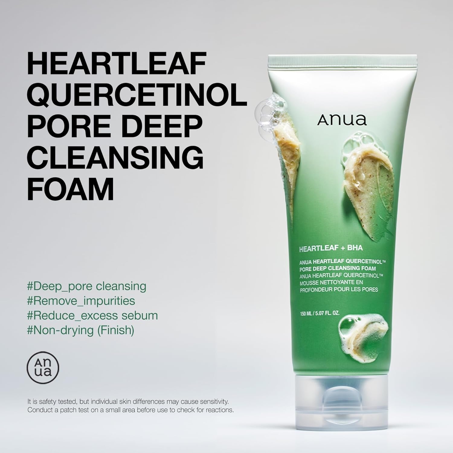 Heartleaf Quercetinol Pore Deep Cleansing Foam, Facial Cleanser, for Double Cleansing, BHA, Hyaluronic Acid, Glycerin, Face Wash, Blackhead Remover, Korean Skincare (150Ml/5.07 Fl.Oz.) blackrose picks blackrose picks